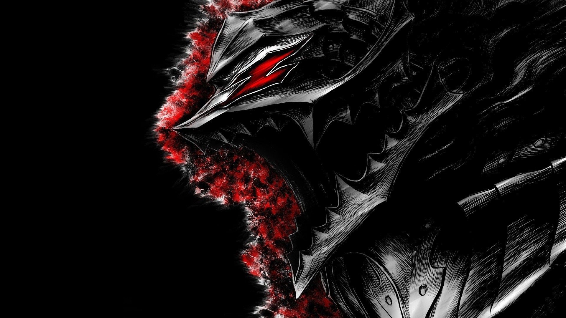 Guts Armatura Berserker Berserk, manga dark fantasy, 1920x1080 Full HD 1080p, Desktop