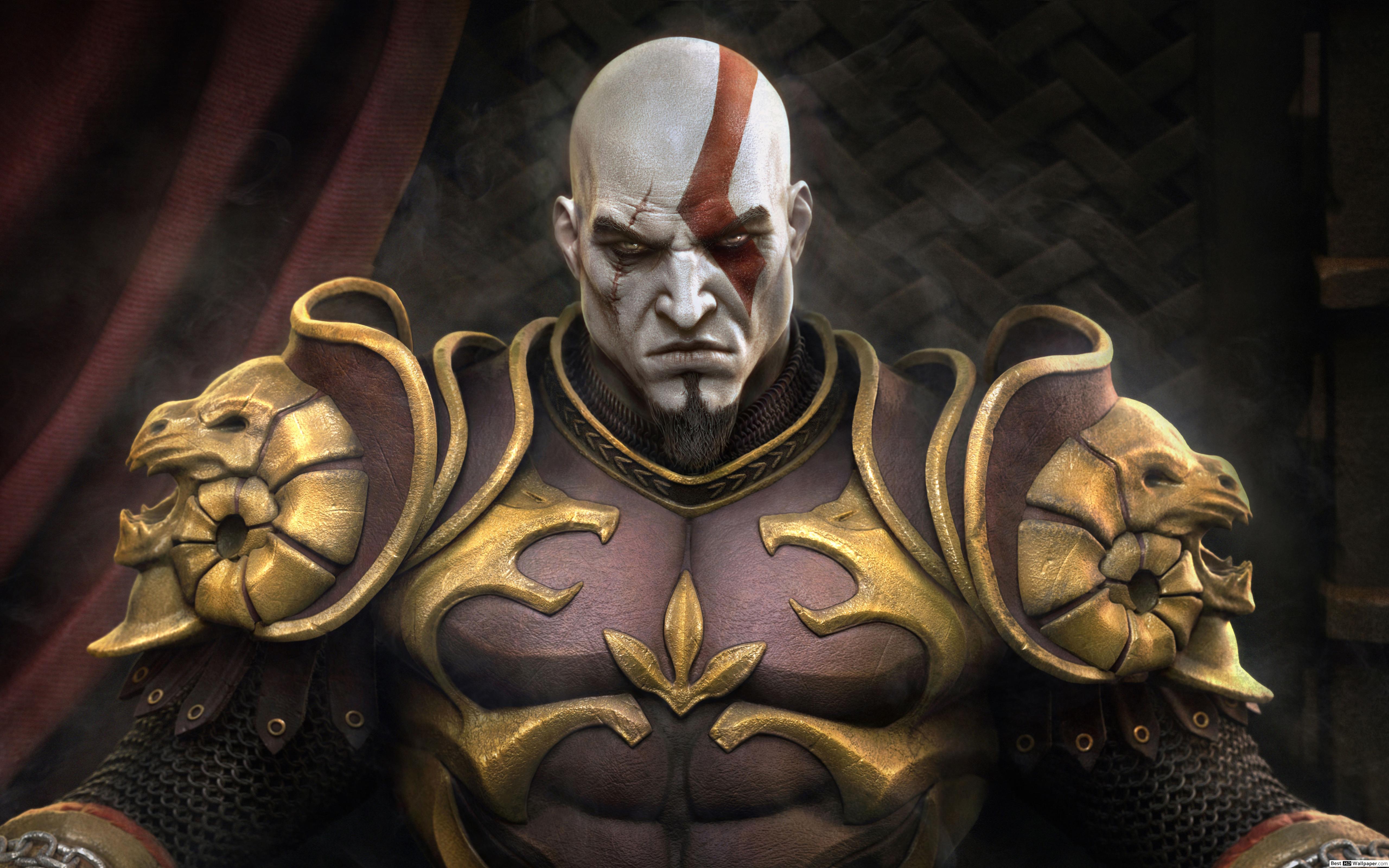 Kratos armatura dorata God of War, azione, 5120x3200 Ultra HD, 4K TV