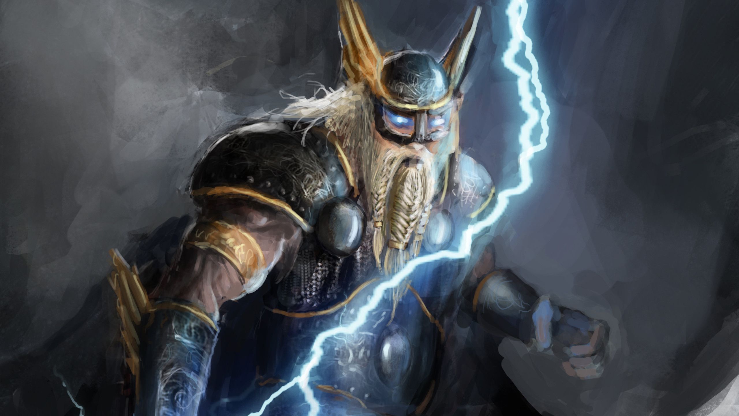 Dio nordico del fulmine, 2560x1440 QHD, Monitor Gaming