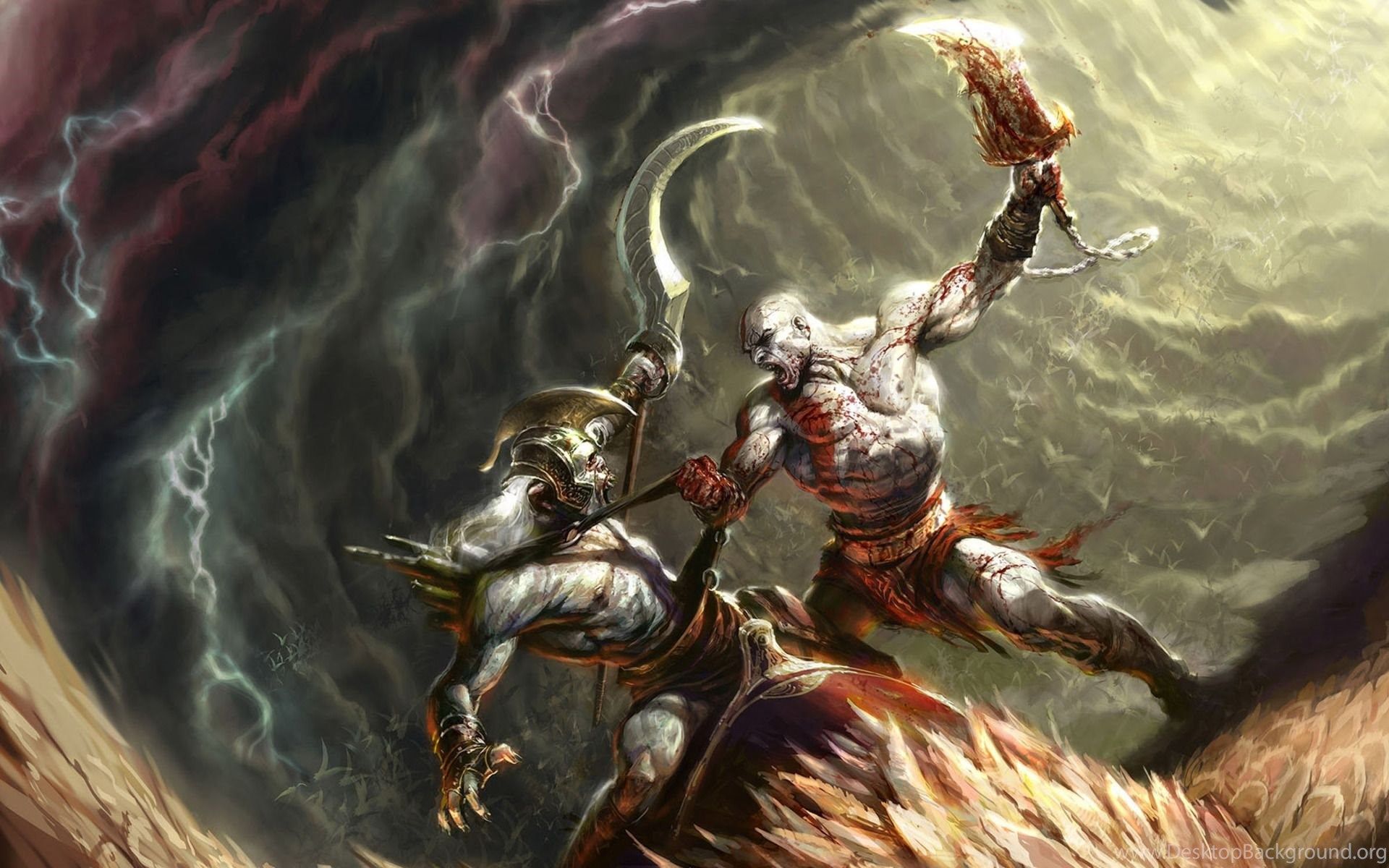 Kratos God of War 3, 1332x850 720p, PC