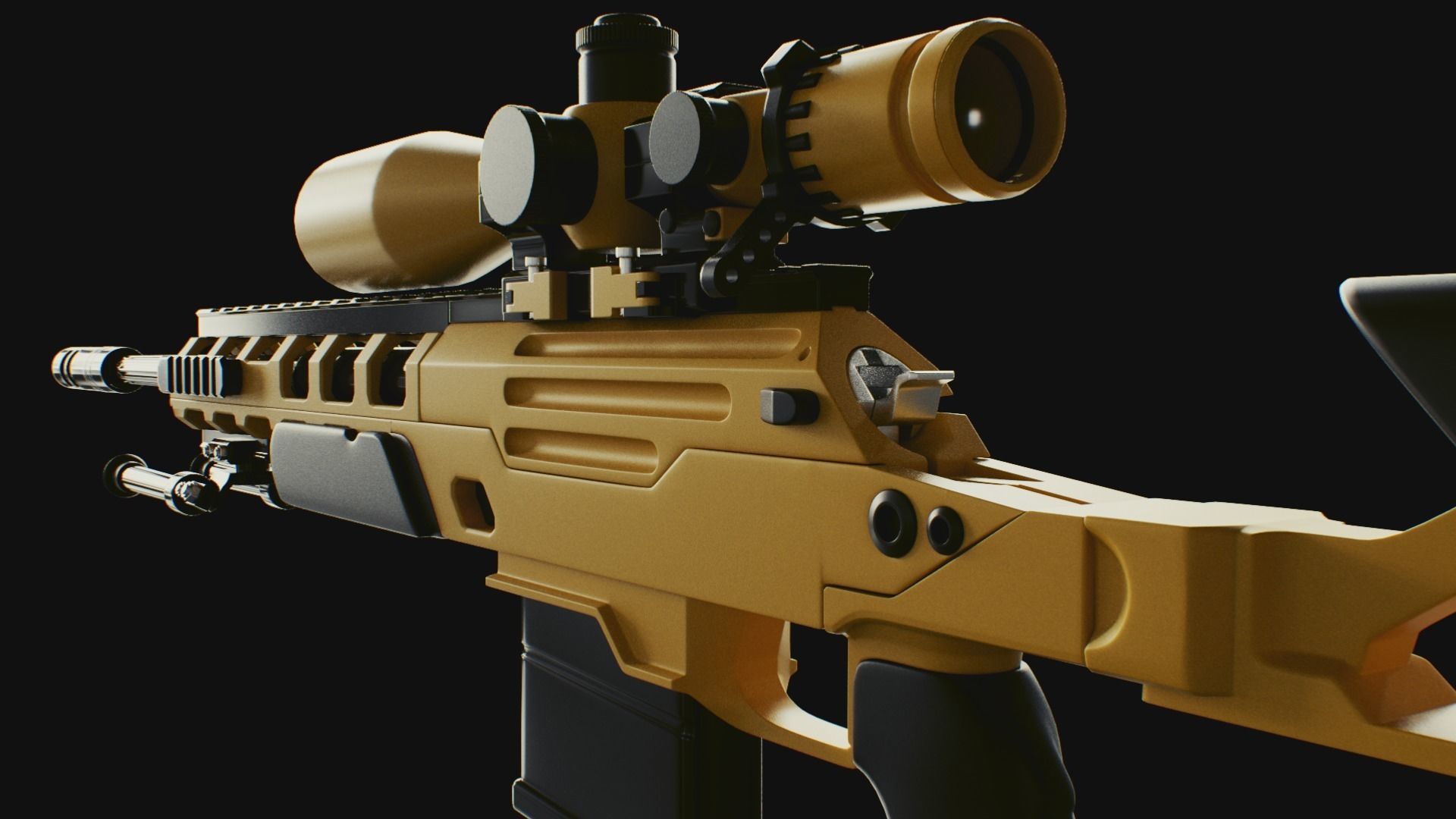 Fucile sniper Ballista dorato, 1920x1080 1080p, PC Desktop