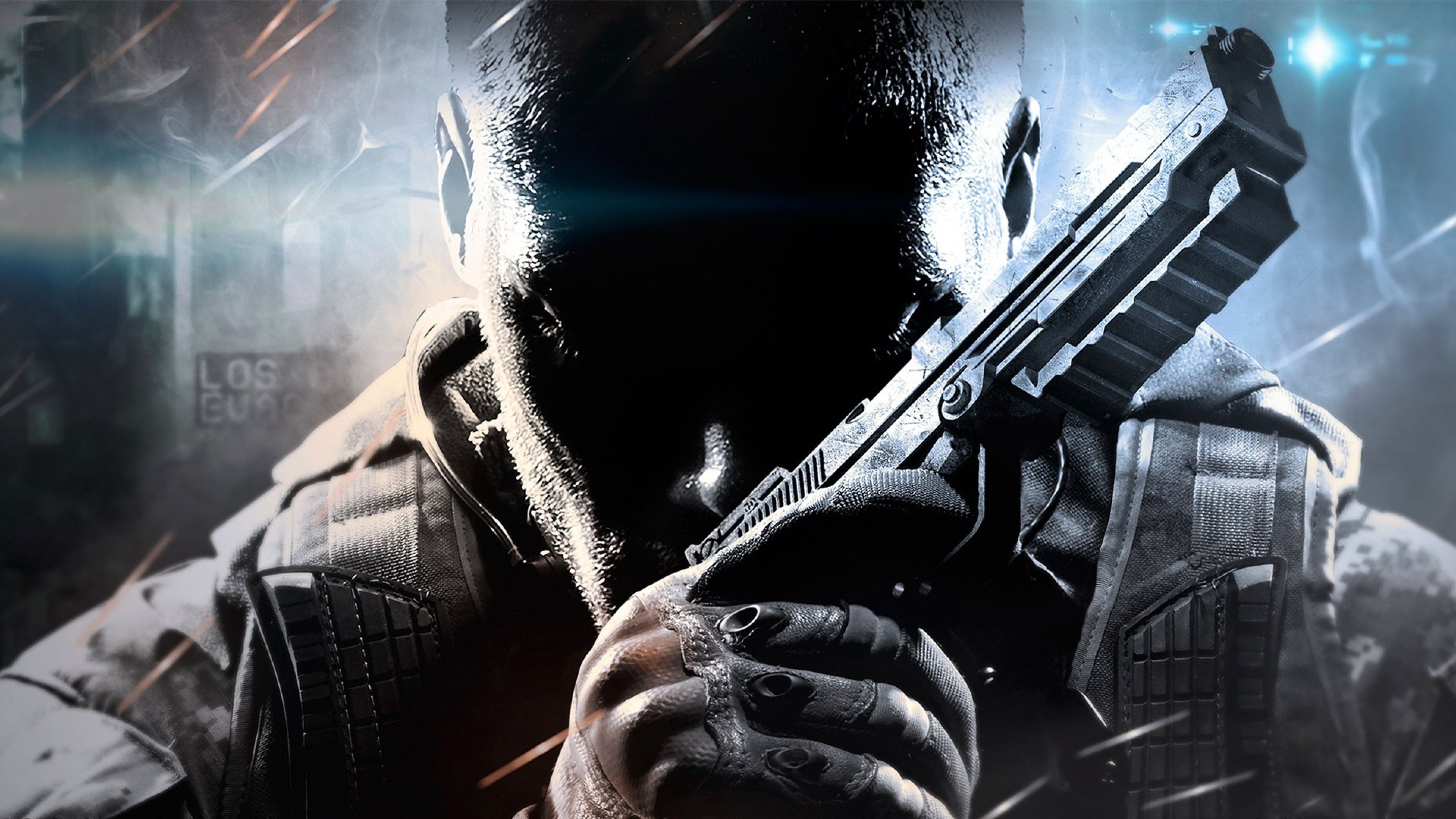Soldato con pistola Black Ops 2, 3840x2160 4K, Monitor 4K