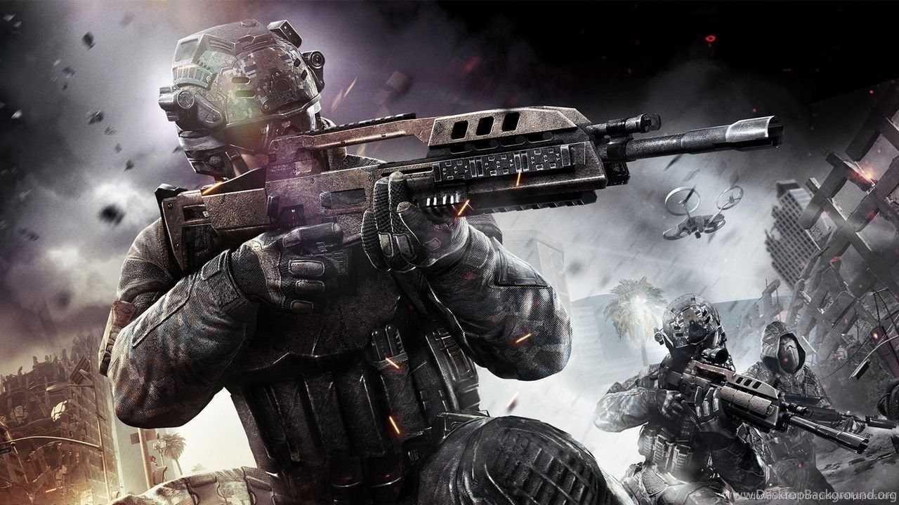 Soldato con arma Black Ops 2, 1280x720 720p, Laptop