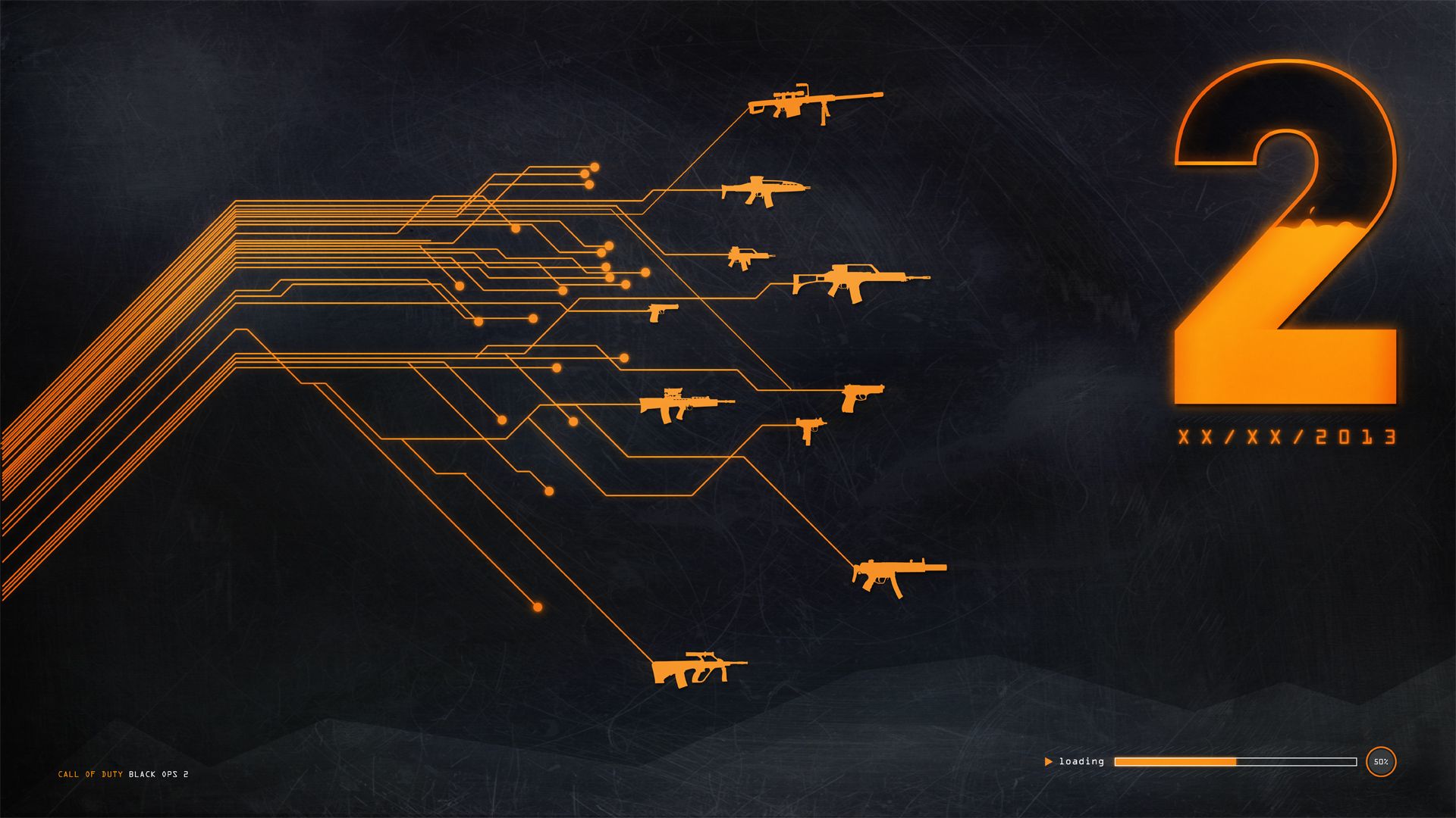 Armi arancioni Black Ops 2, 1920x1080 1080p, Desktop