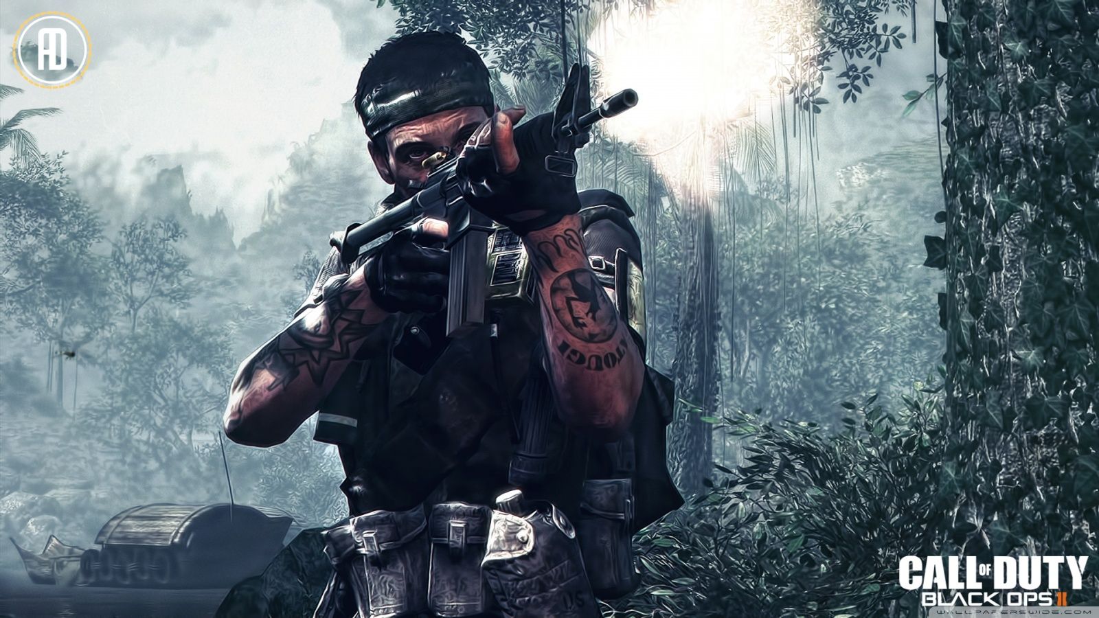 Soldato con arma Black Ops 2, 1600x900 HD Ready, PC