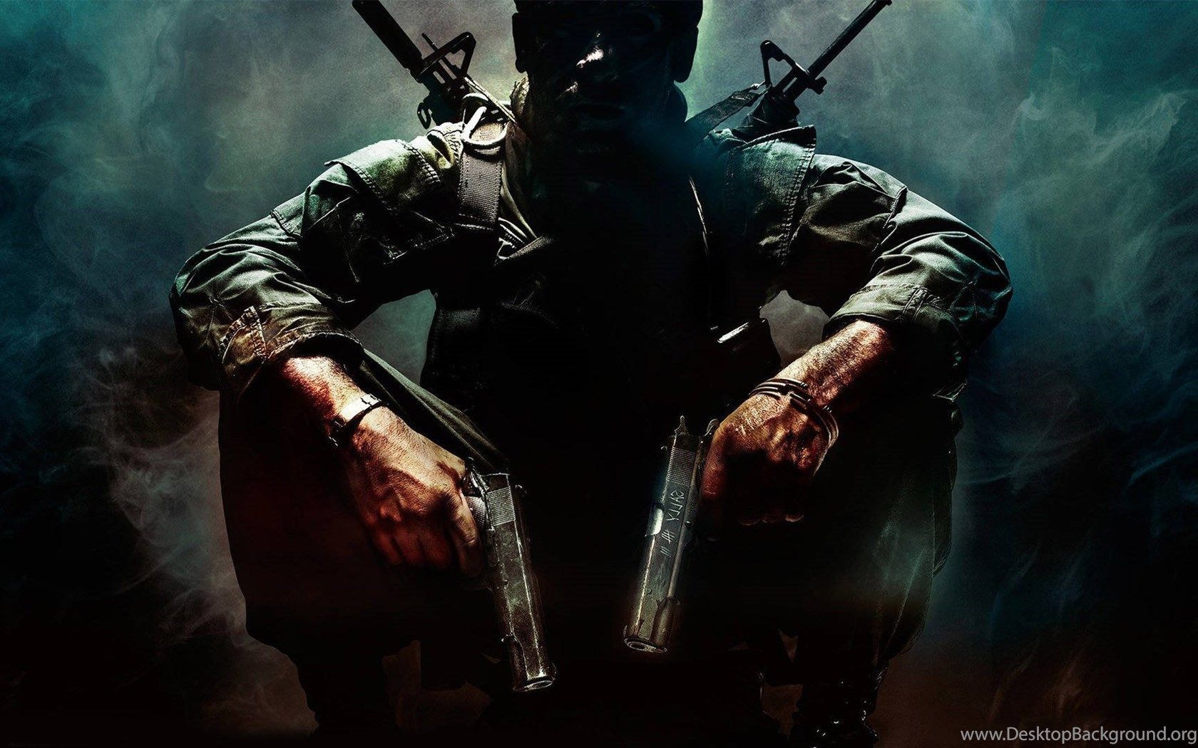 Soldato con pistole Black Ops, 1680x1050 HD, ROG Asus Laptop