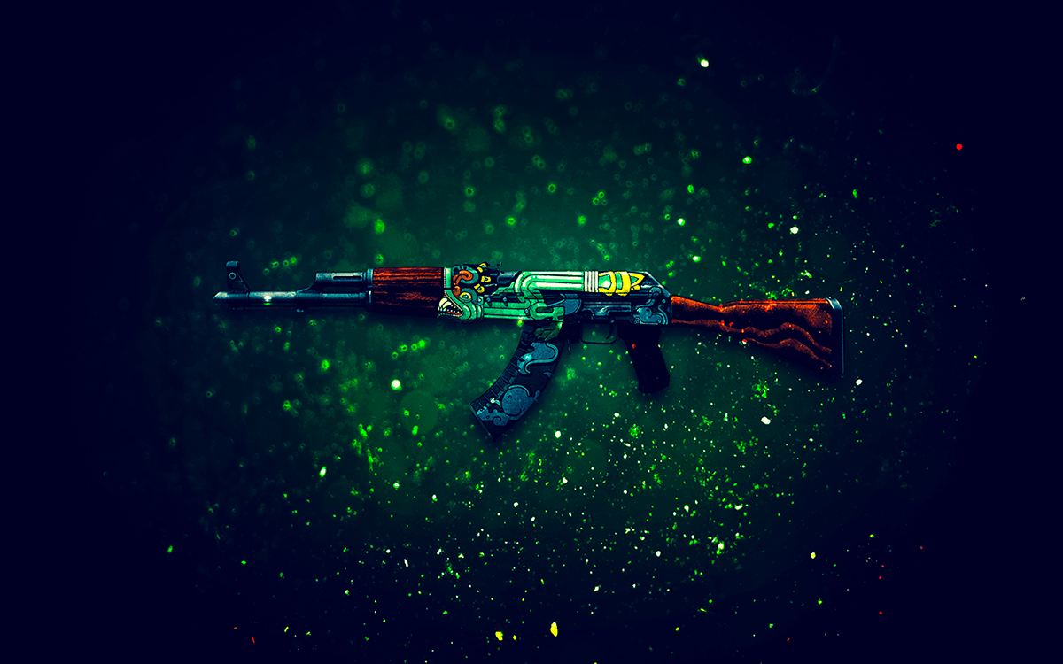 AK-47 skin verde CS:GO, 1200x750 HD, Desktop