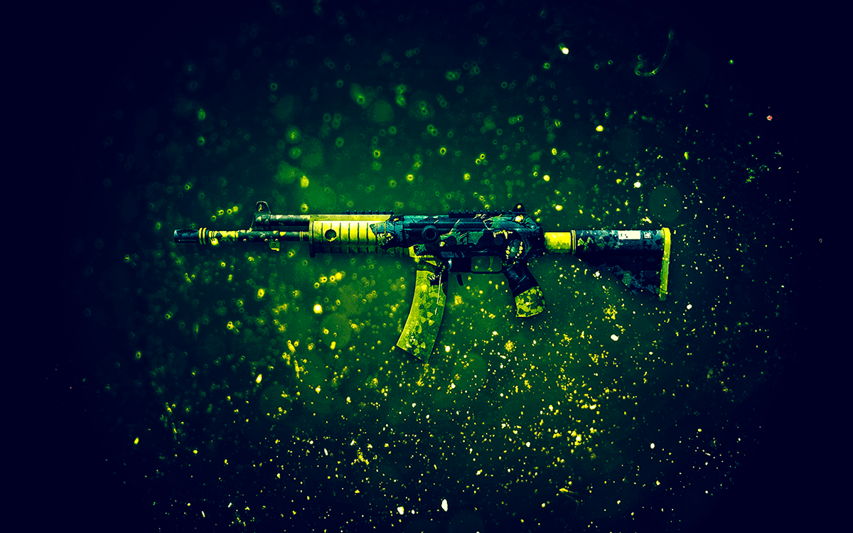 Fucile skin verde giallo neon, 1200x750 HD, MacBook Air