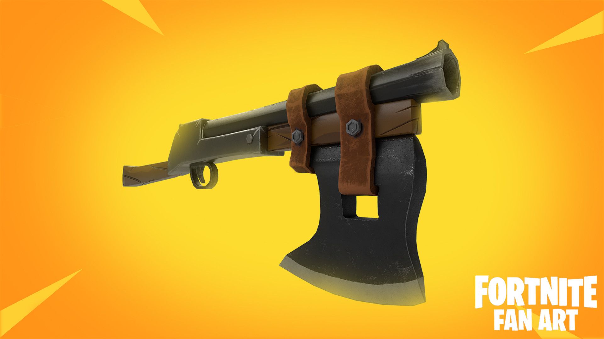 Fucile con lama ascia Fortnite, 1920x1080 1080p, PC