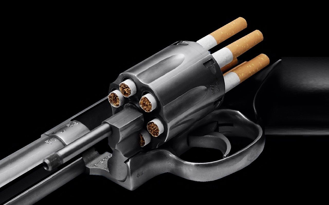 Revolver con sigarette, 1280x800 720p, PC