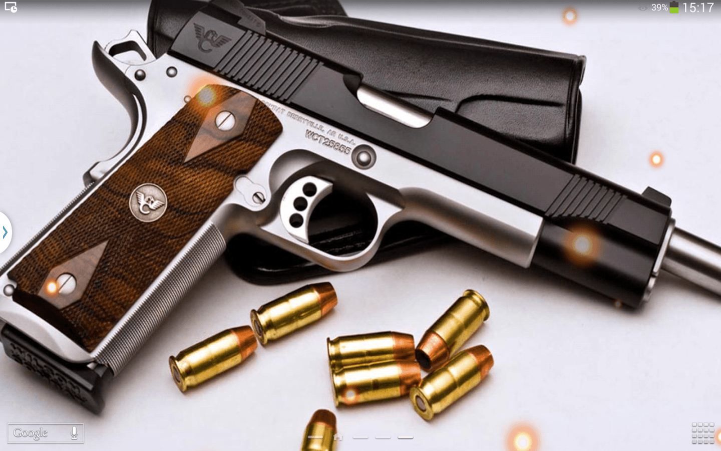 Pistola nera e proiettili, 1440x900 HD, Desktop