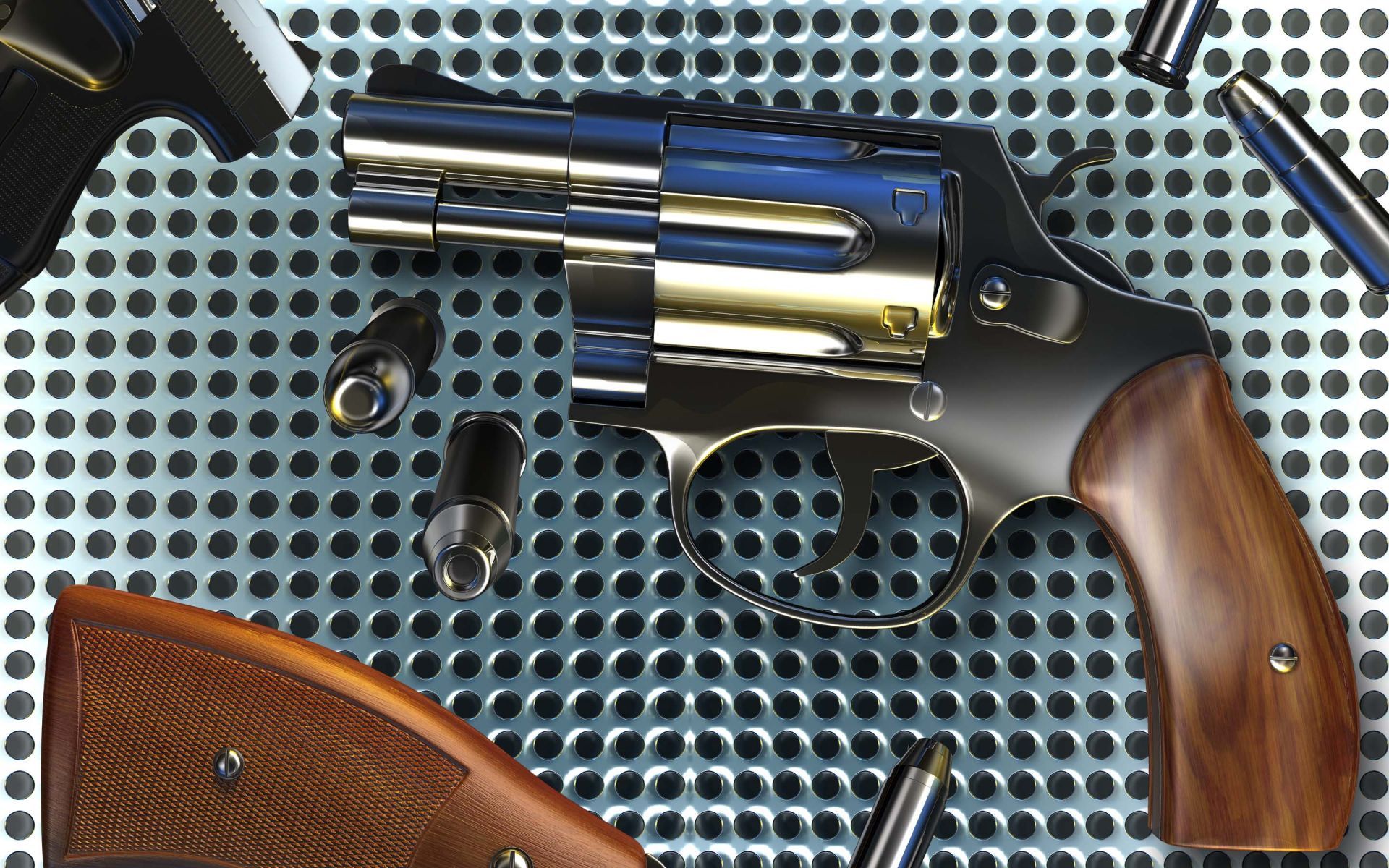 Revolver e proiettili, 1920x1200 WUXGA, PC