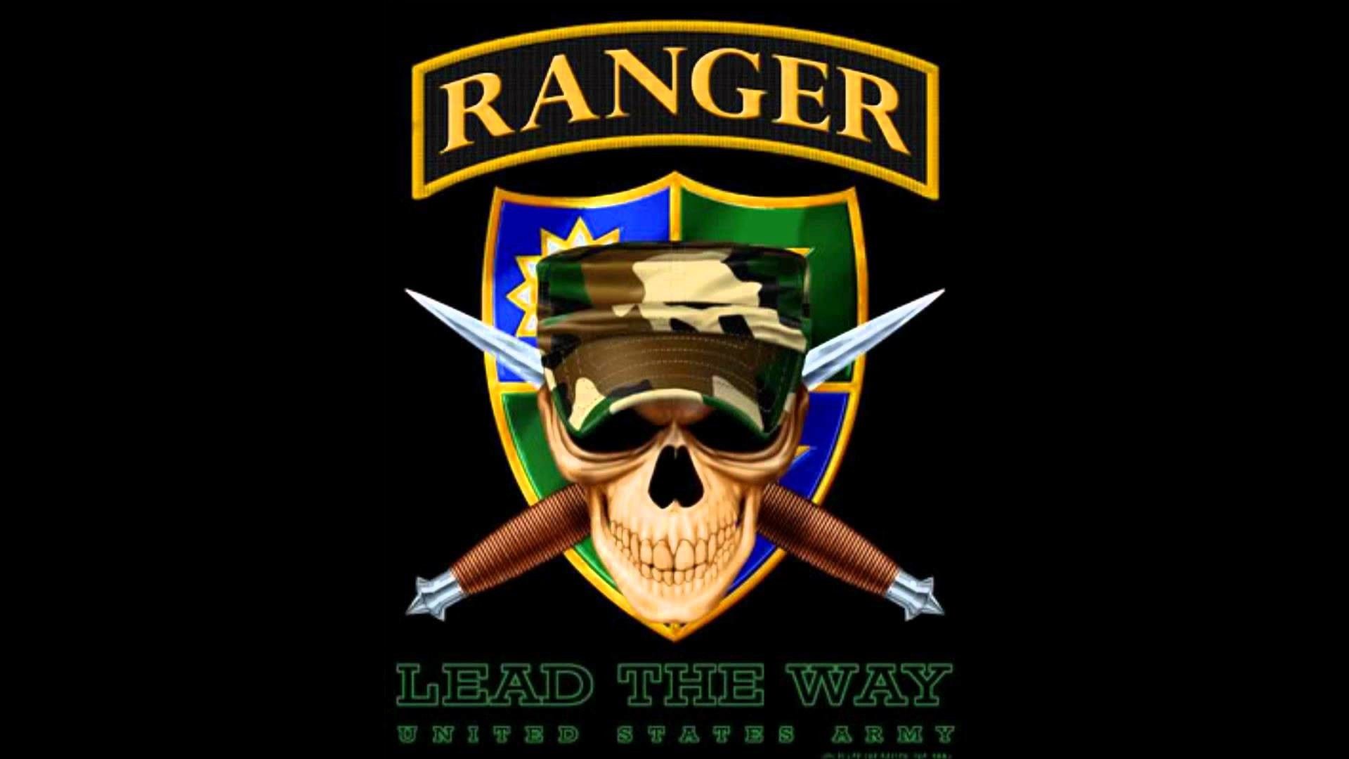 Logo Army Rangers teschio, 1920x1080 1080p, Laptop
