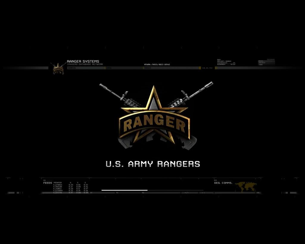 Logo U.S. Army Rangers stella nera, 1024x819 HD, Desktop