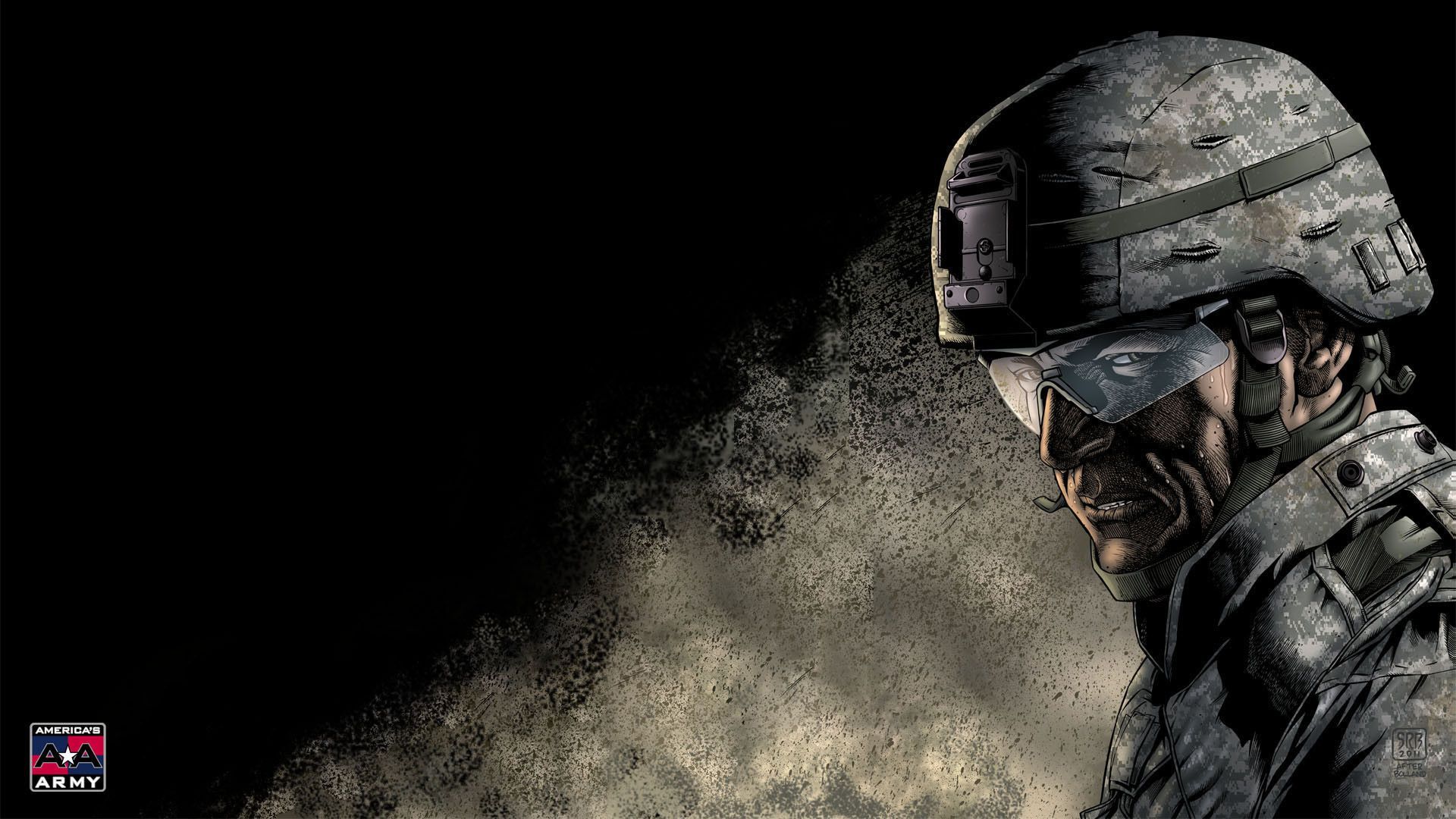 Soldato Army Ranger con casco, 1920x1080 Full HD, Desktop