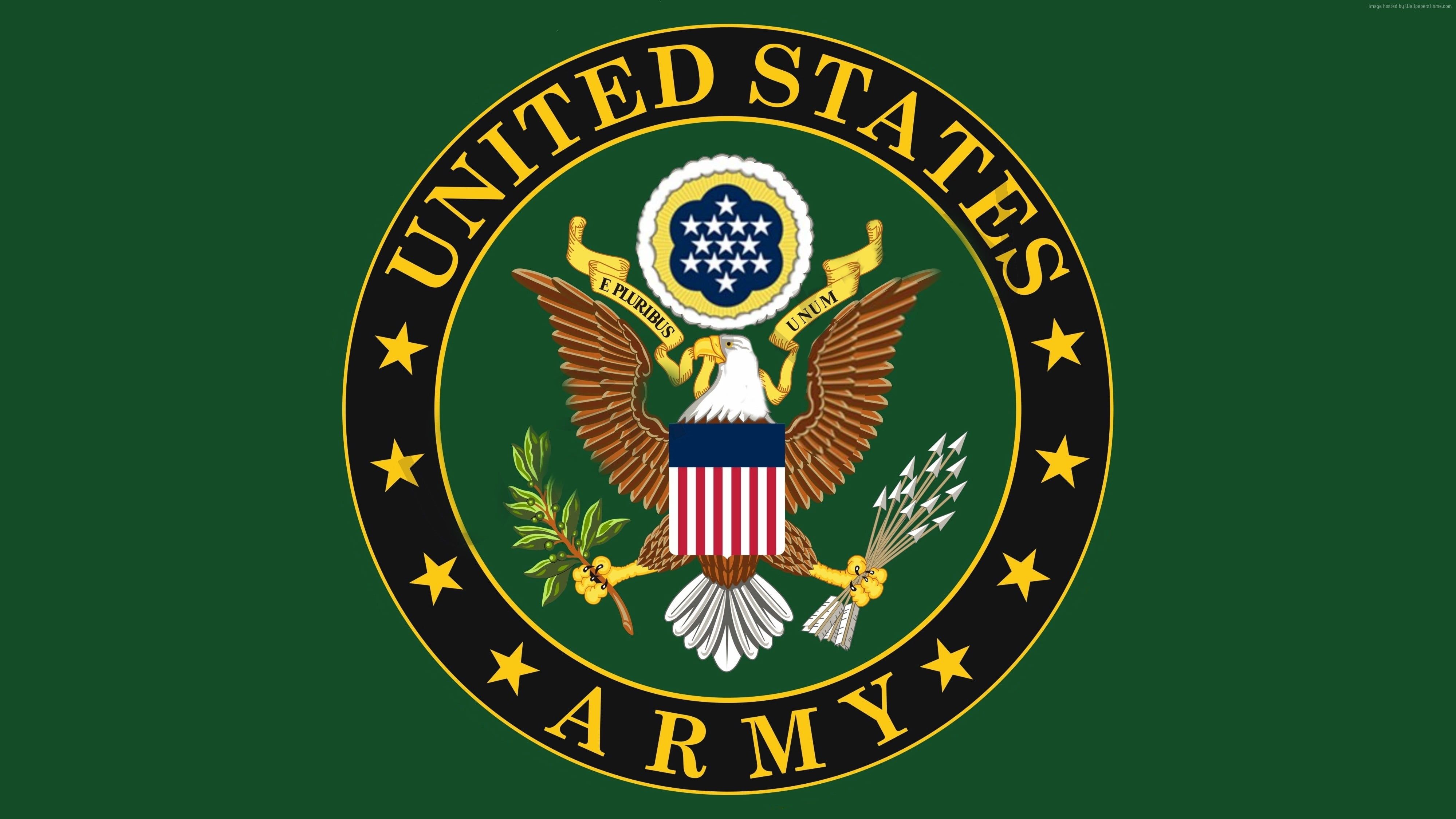 Logo United States Army, 3998x2249 Ultra HD, 4K TV