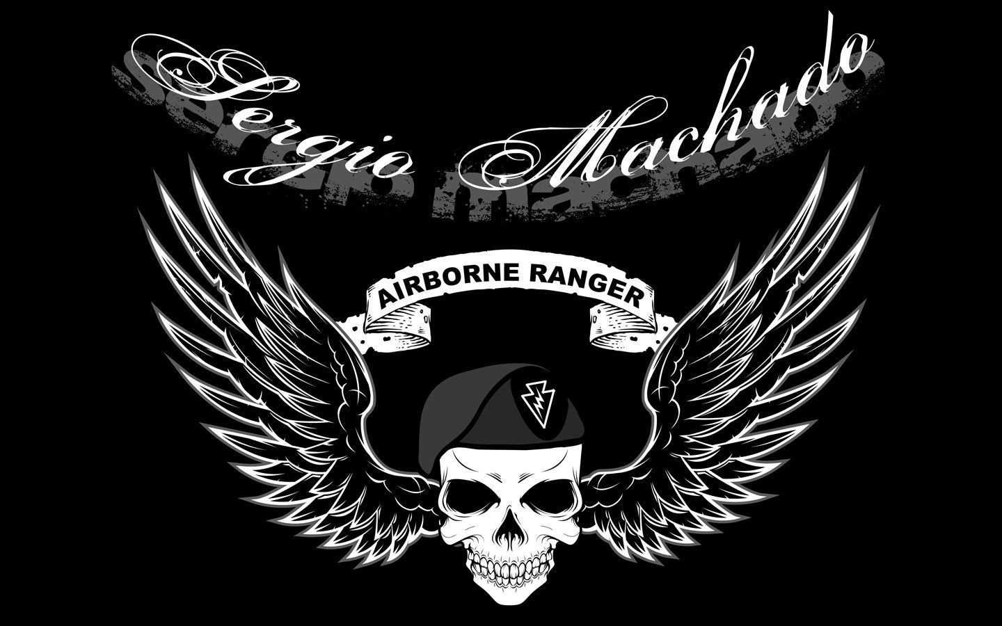 Teschio alato Airborne Ranger, 1440x900 720p, PC