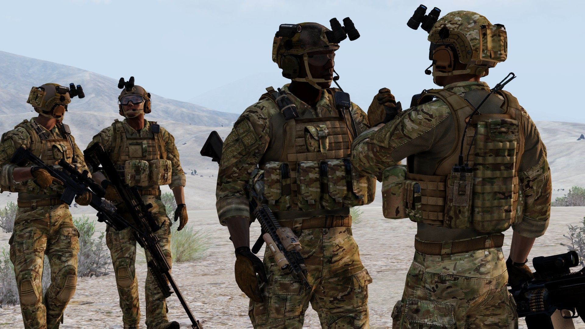 Soldati Army Rangers nel deserto, 1920x1080 Full HD 1080p, Desktop