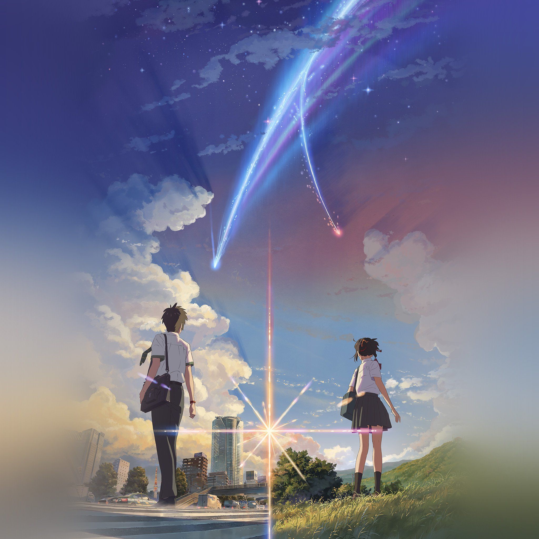 Ragazzo e ragazza Your Name anime, 2048x2048 alta risoluzione, Desktop