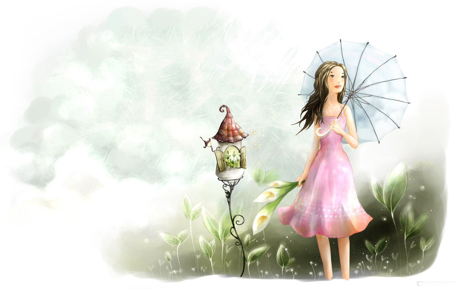 Bambina altalena lampada notte, 1600x1200 HD Ready, Desktop