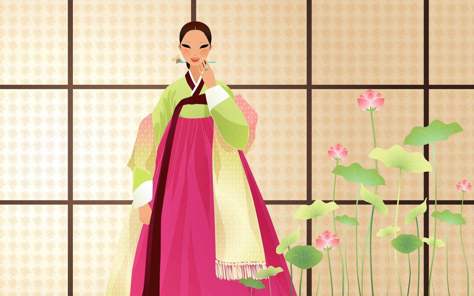 Ragazza coreana sfondo blu, 1600x1000 HD Ready, PC