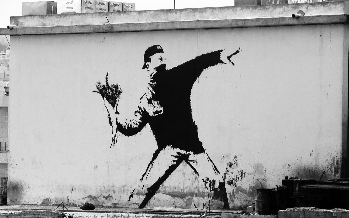 Lanciatore di fiori Banksy, 1440x900 720p, MacBook Air