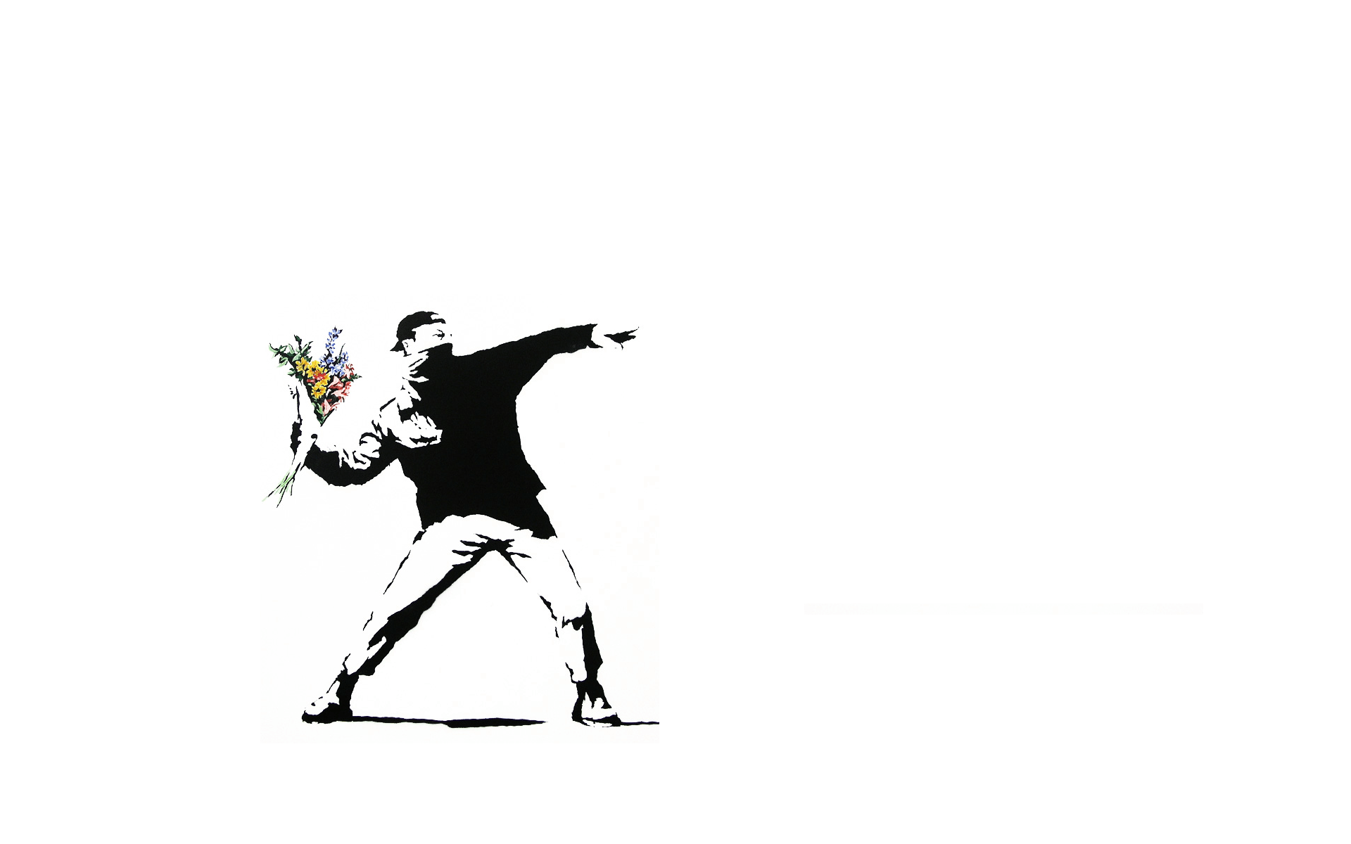 Stencil Banksy bambino testo, 3072x2304 WQXGA, Monitor Gaming