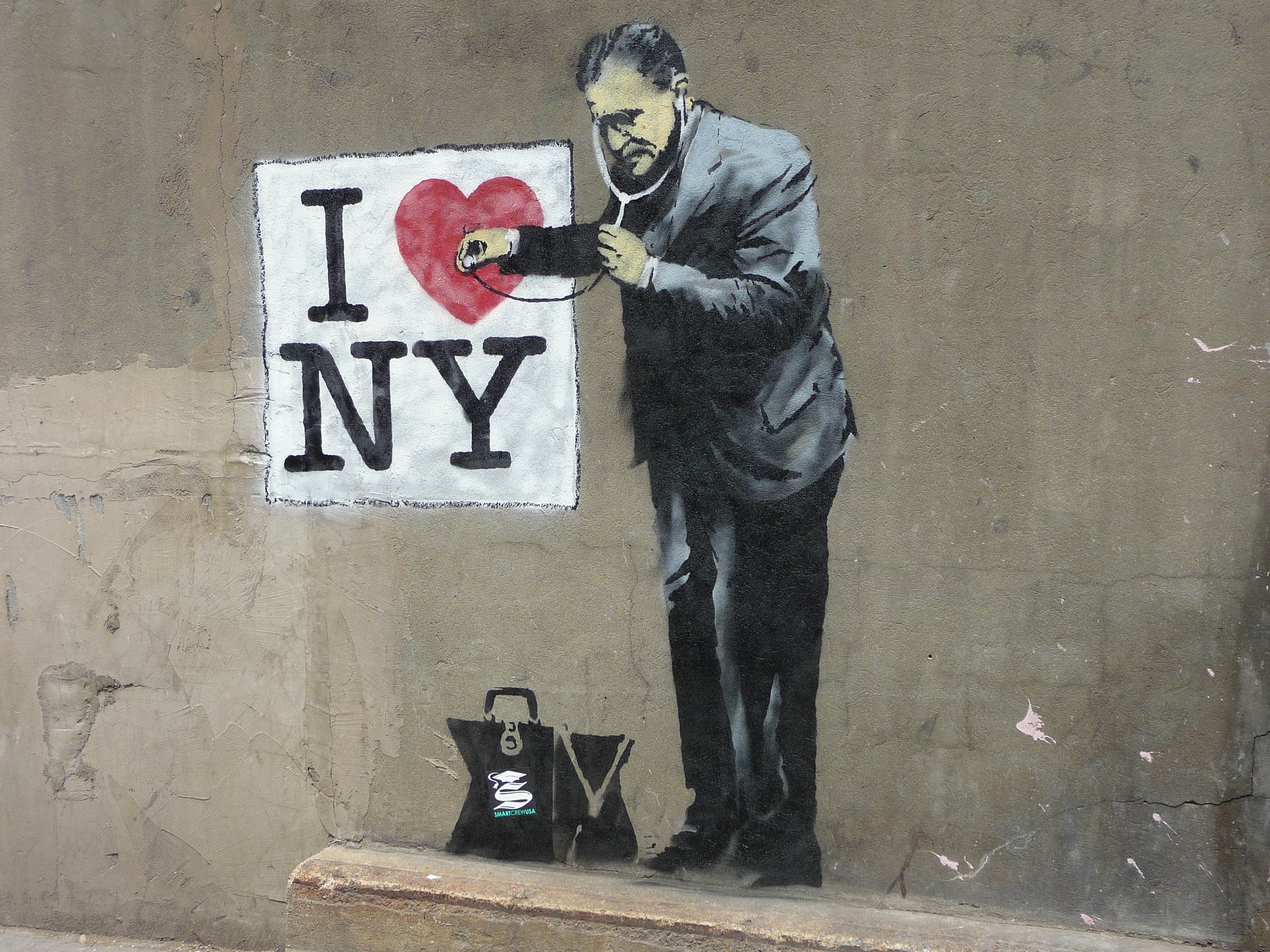Medico ausculta cuore I love NY, 3456x2592 2K, PC