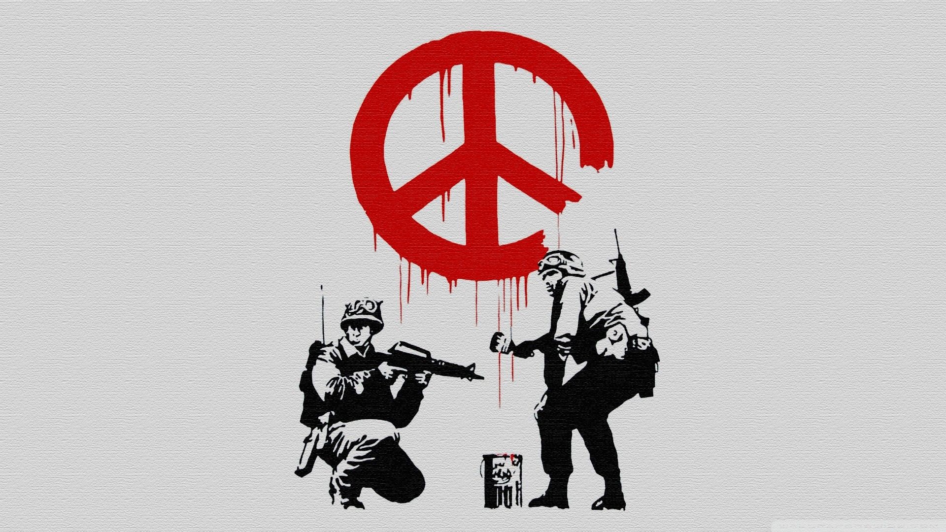 Soldati simbolo pace Banksy, 1920x1080 Full HD 1080p, Desktop