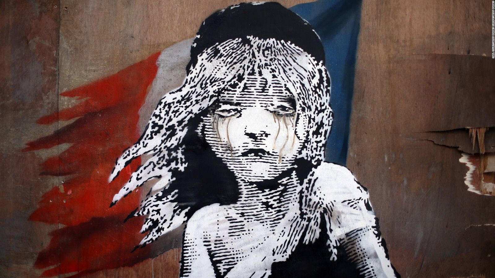 Banksy bambina piangente murale, 1600x900 HD Ready, PC