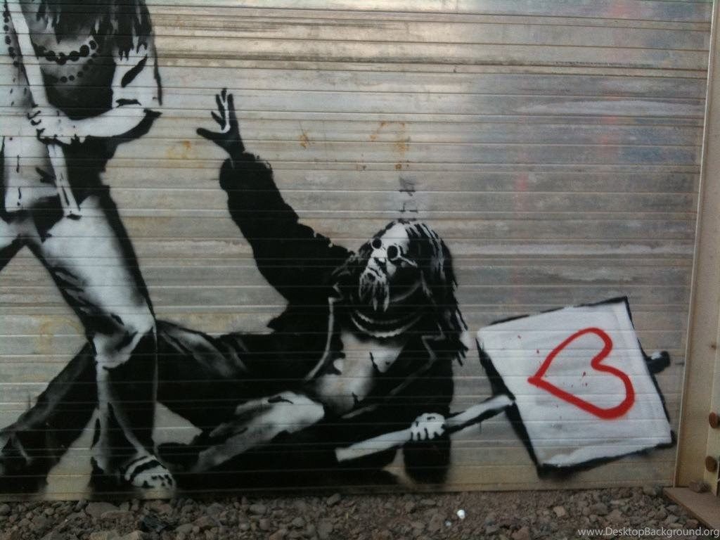 Murale banda musicale Banksy, 1024x768 HD, Laptop