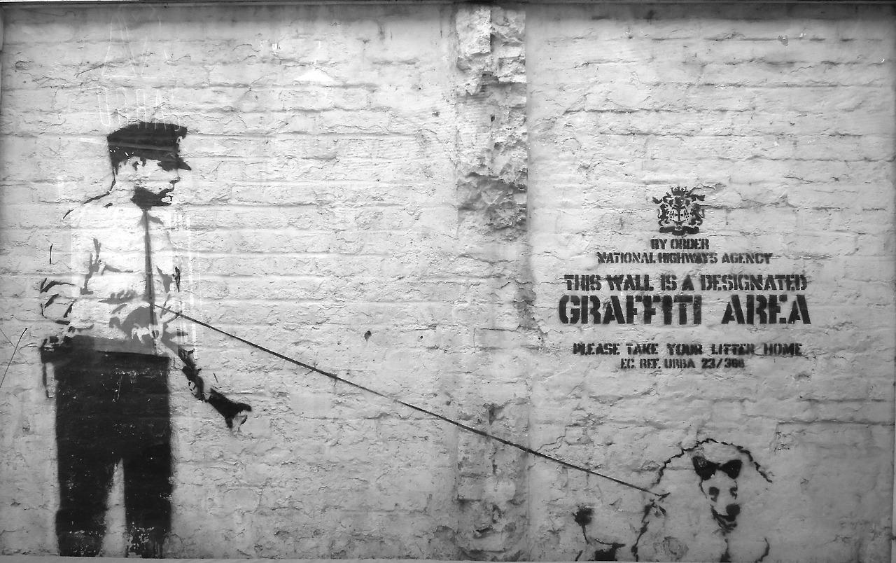Banksy stencil scimmia con torta, 1131x707 HD, PC Desktop