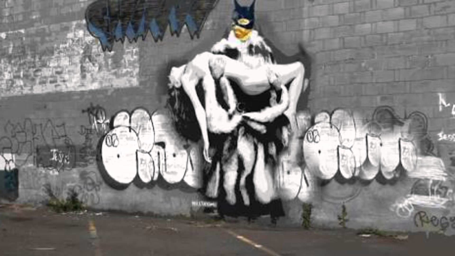 Banksy uomo con sedia, 2592x1552 QHD, Laptop