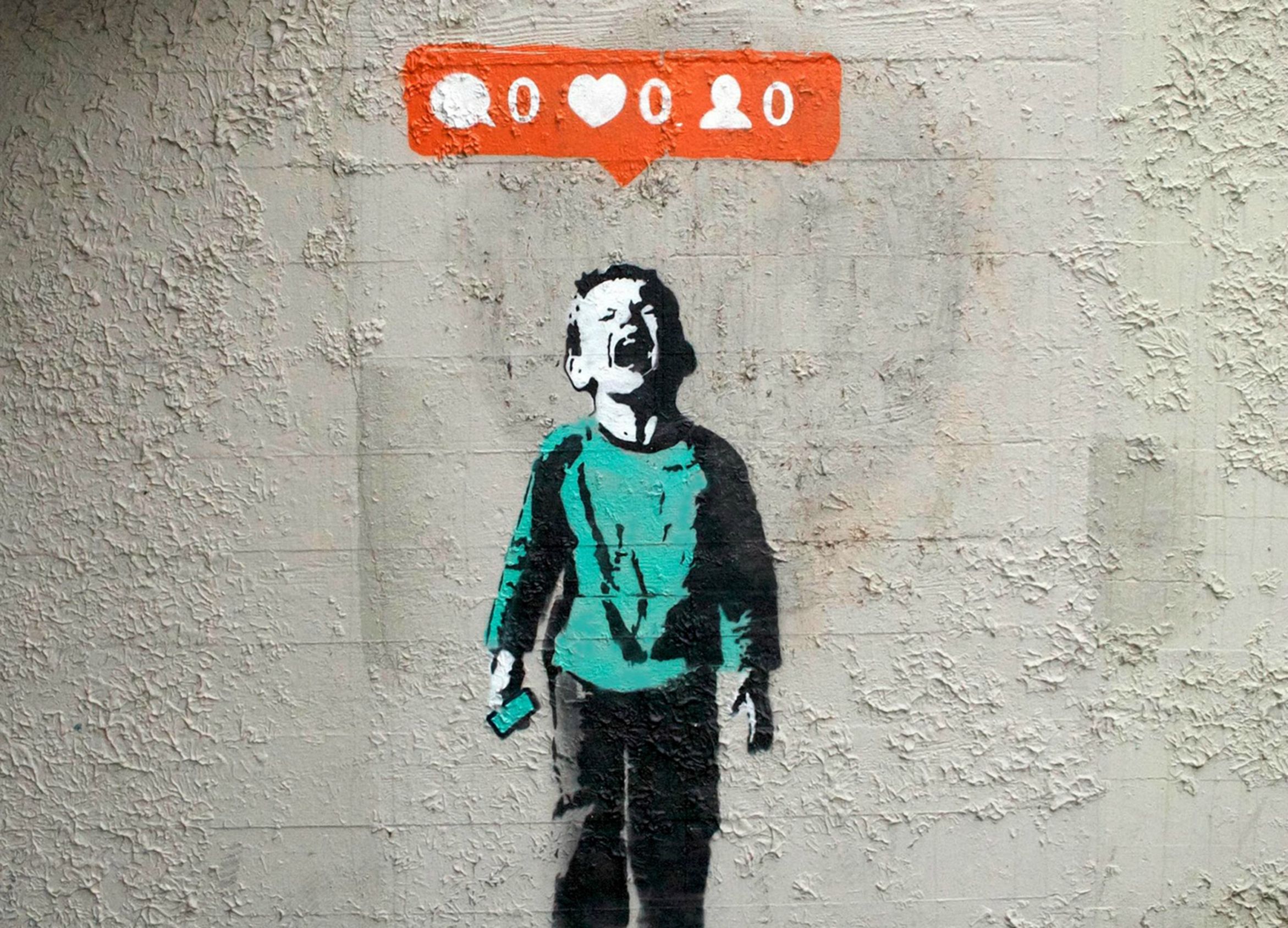 Bambino graffiti icone social, 2342x1688 alta risoluzione, iMac