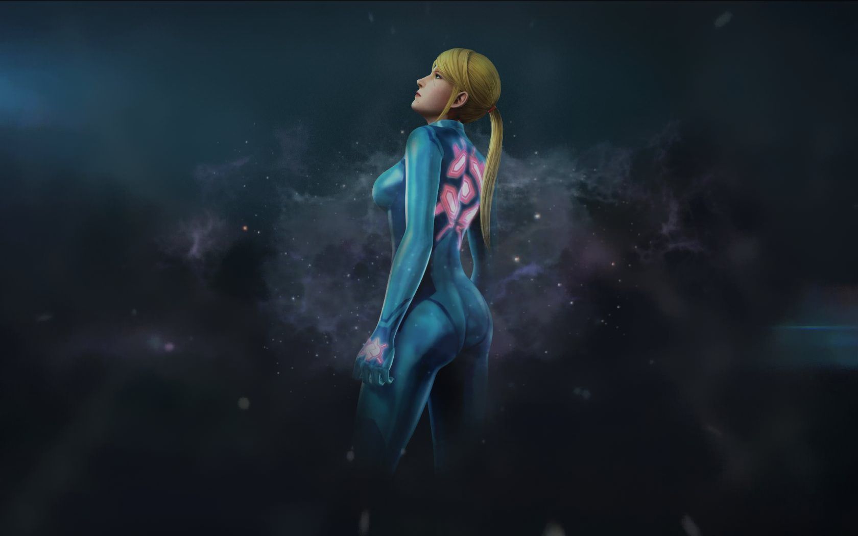 Samus Aran tuta blu, 1680x1050 HD Ready, Desktop