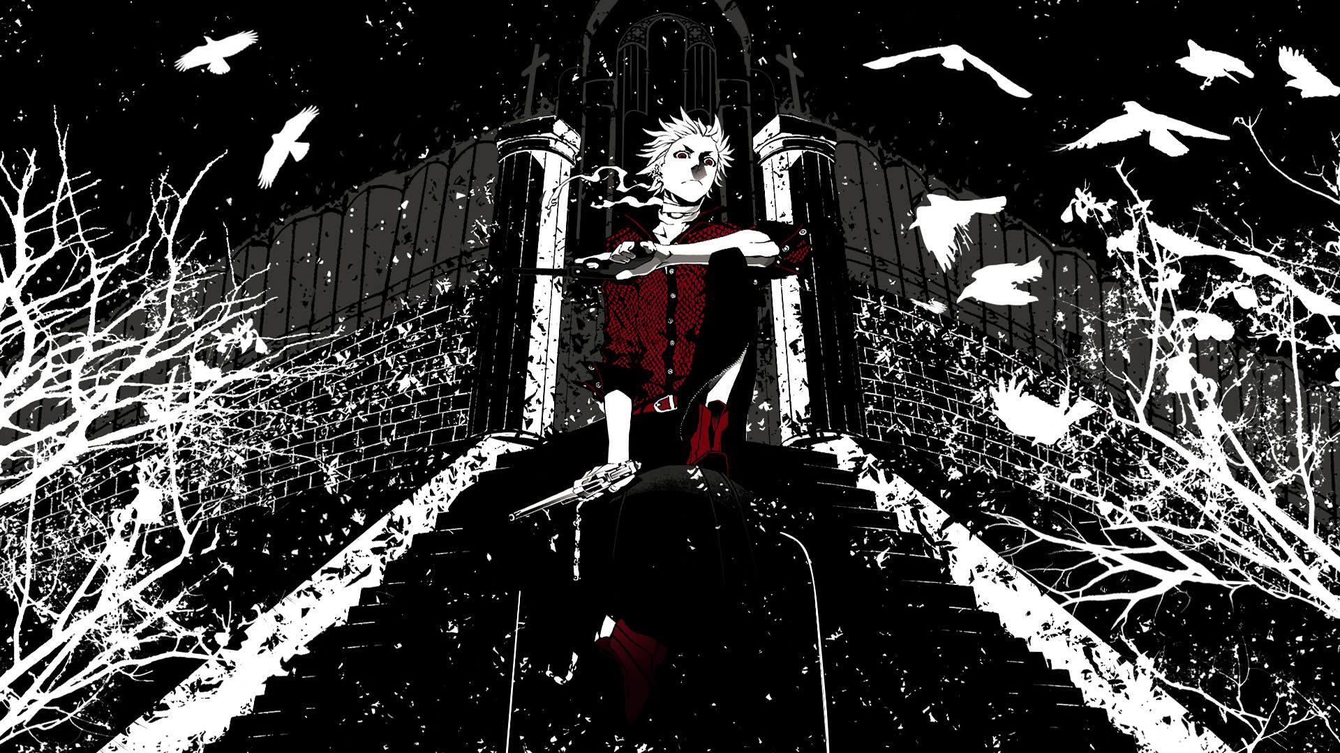 Personaggio manga scale nere, 1920x1080 Full HD, Desktop