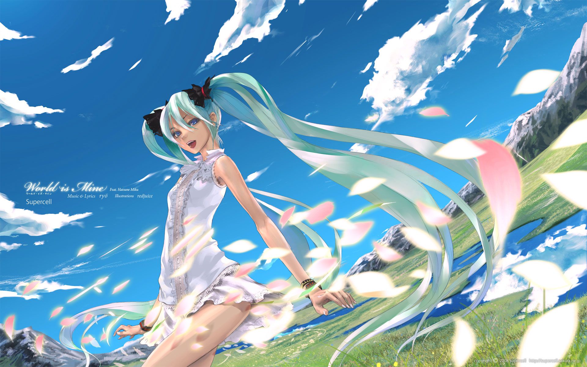 Hatsune Miku cielo azzurro, Vocaloid, 1920x1200 Full HD+ WUXGA, Desktop