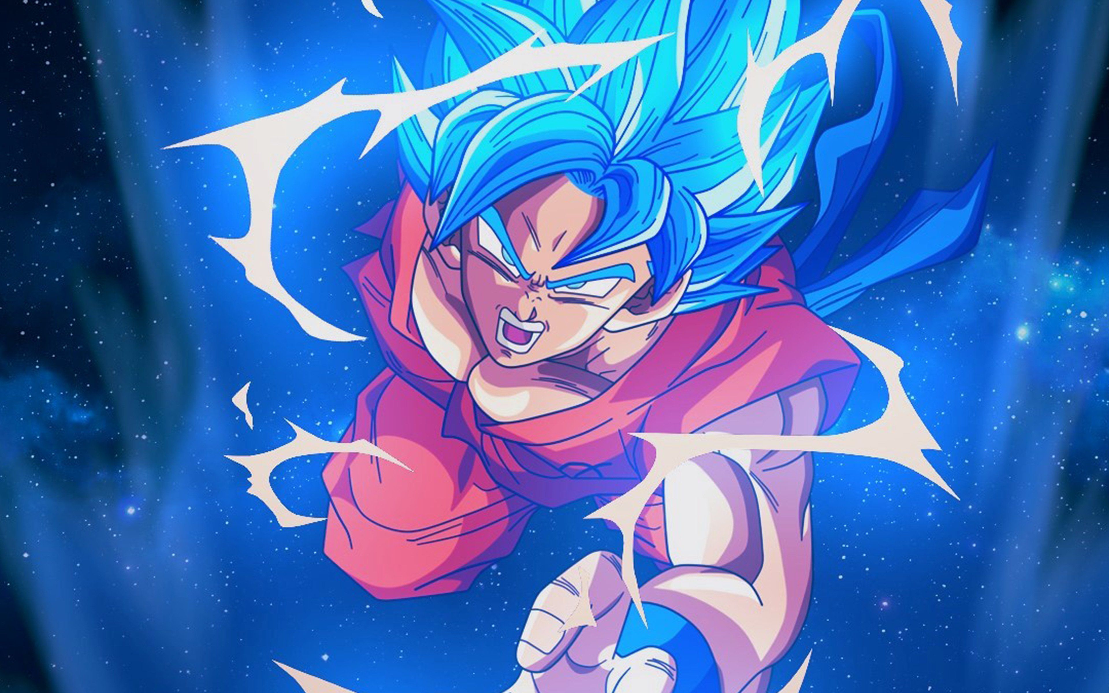 Goku Super Saiyan Blue Dragon Ball, anime di Akira Toriyama, 3840x2400 Ultra HD, 4K TV