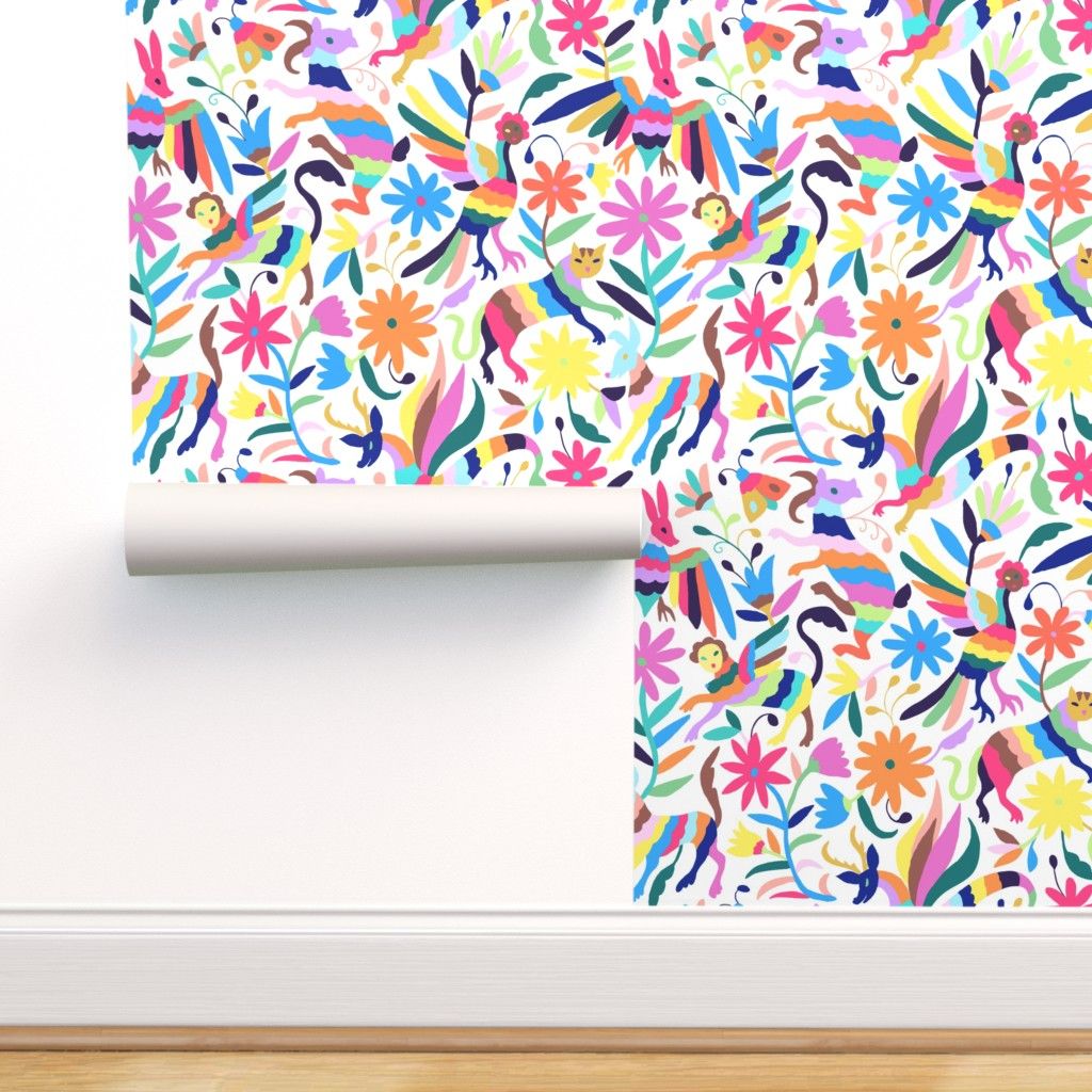 Animali Otomi colorati fondo bianco, 1024x1024 HD, Desktop