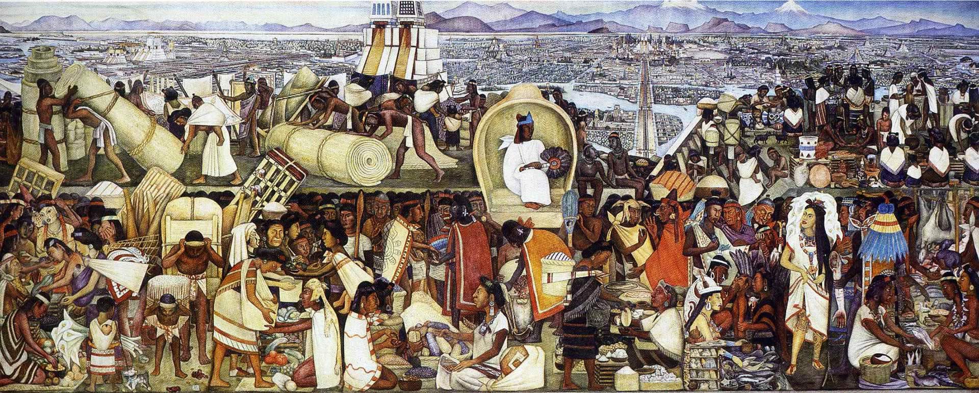 Murale storia messicana Diego Rivera, 1920x772 Ultrawide, iMac