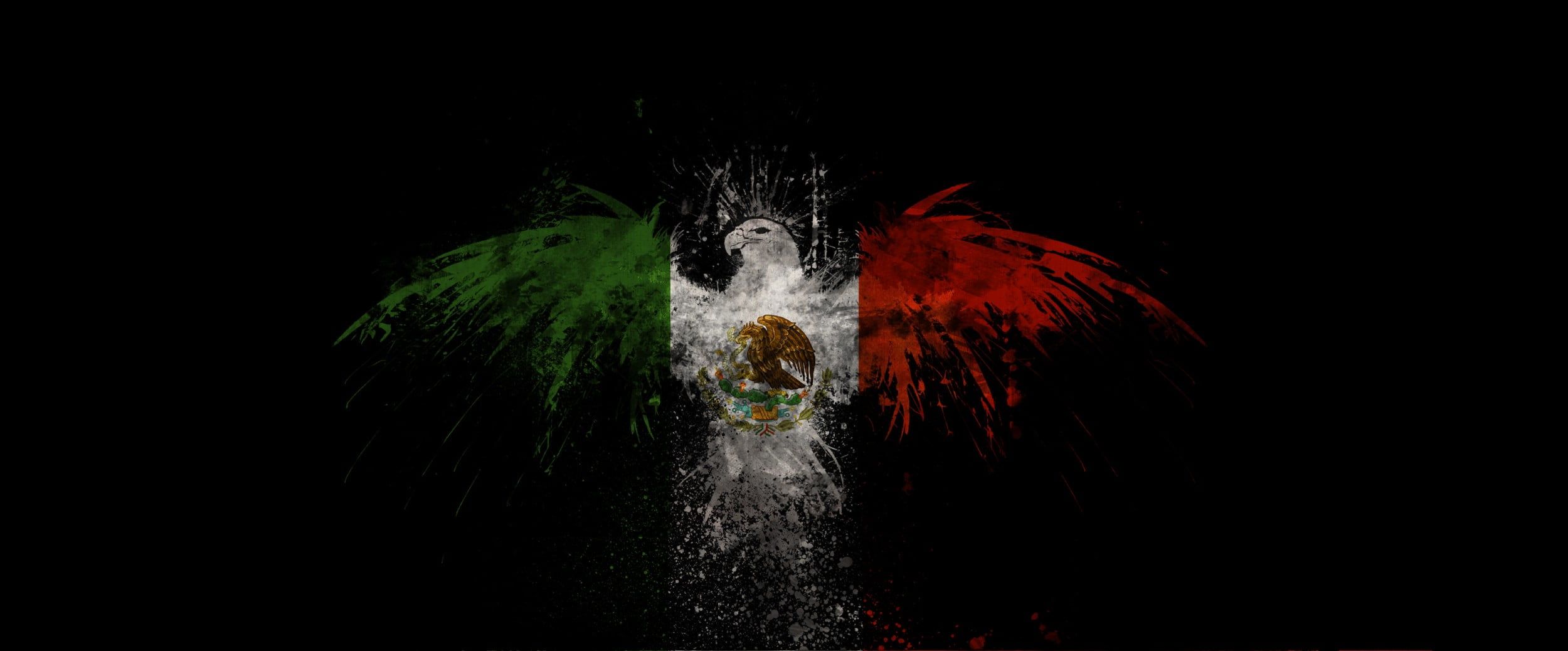Esplosione colori bandiera messicana, 2500x1038 Ultrawide, Dual Monitor