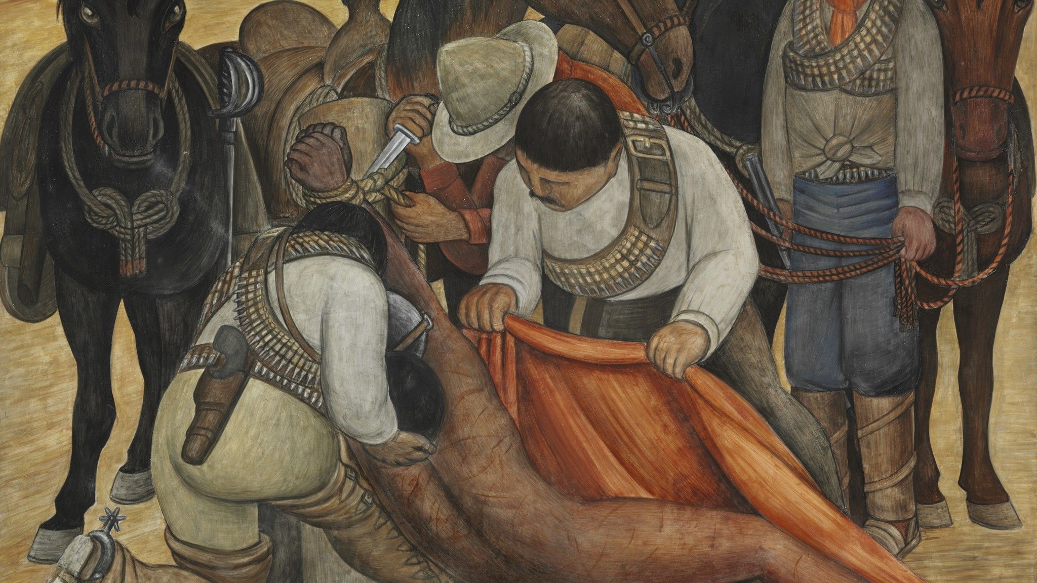 Murale arte messicana rivoluzionari, 2048x1152 alta risoluzione, PC Desktop
