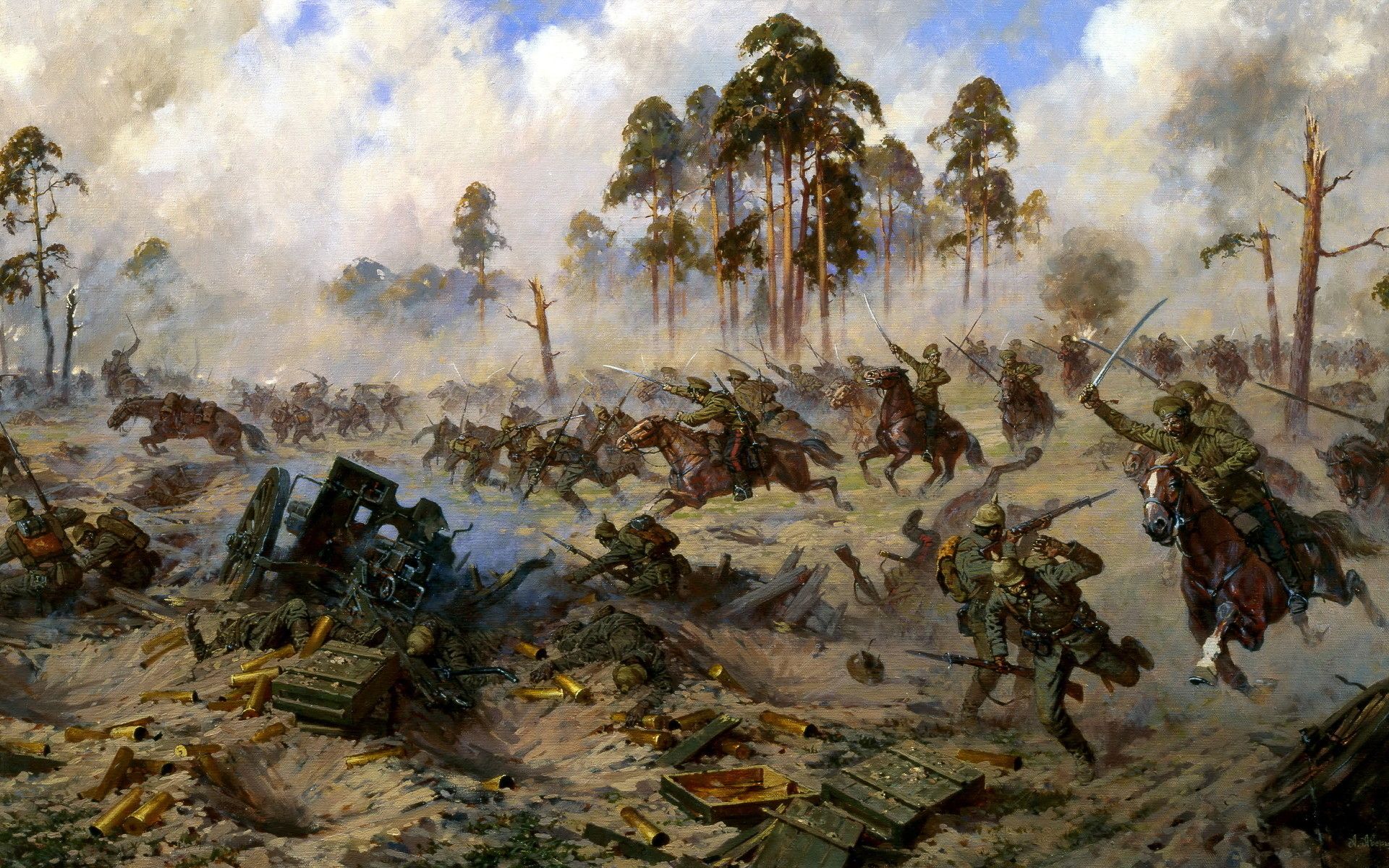 Dipinto battaglia militare storica, 1920x1200 Full HD+ WUXGA, PC