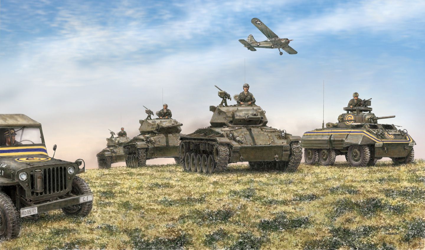 Carri armati e jeep militari, 1440x847 720p, PC