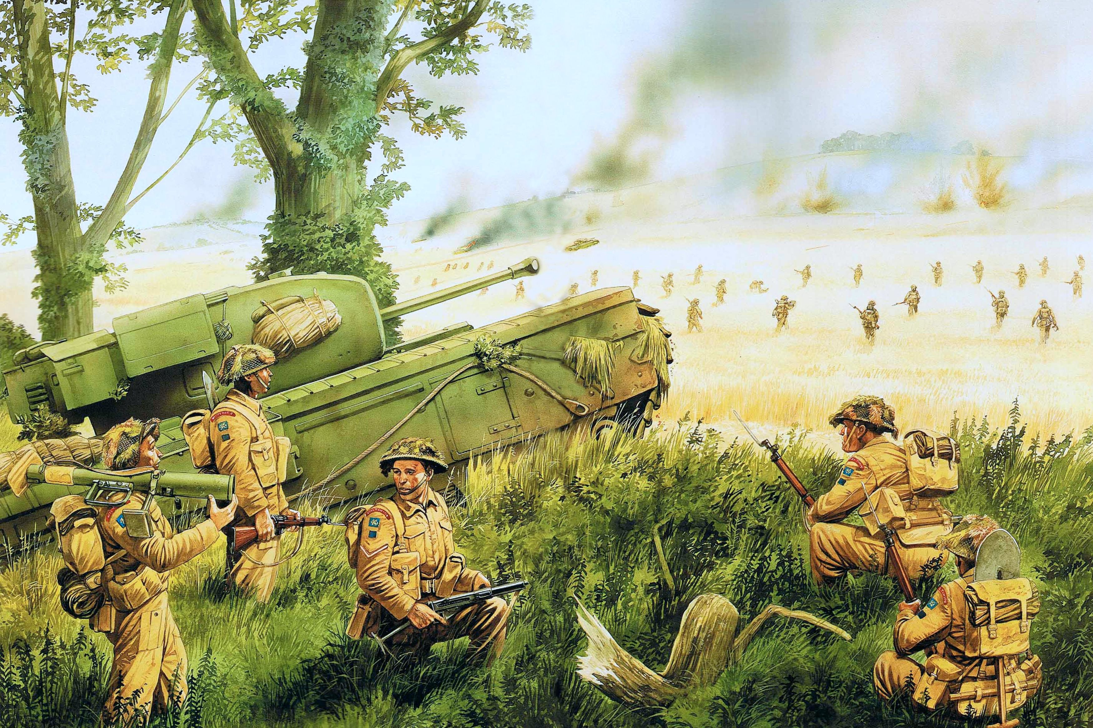 Fanteria britannica con carro armato WWII, 3500x2330 WQXGA, Laptop