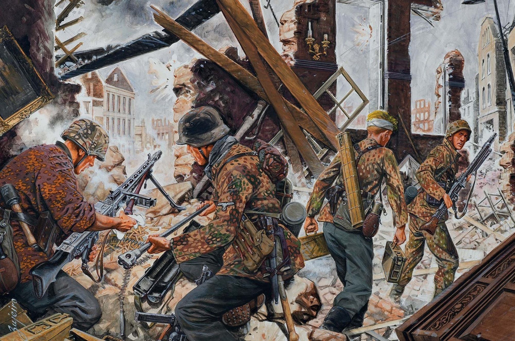 Soldati tedeschi battaglia urbana, 2000x1326 Hi-Res, Desktop
