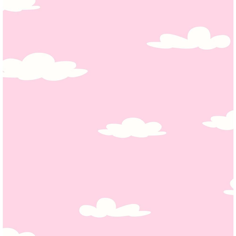 Nuvole bianche sfondo rosa, 1000x1000 HD, Laptop