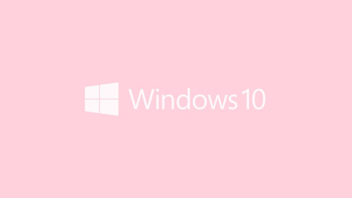 Logo Windows 10 rosa pastello, sistema operativo Microsoft, 1191x670 HD, Laptop