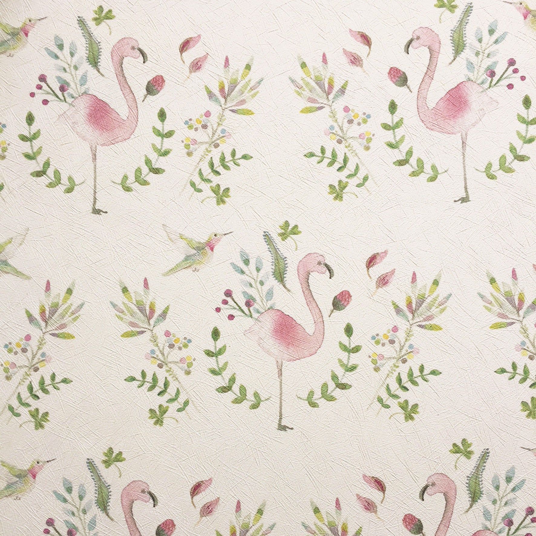 Fenicotteri rosa e foglie acquerello, 1772x1772 900p, Desktop