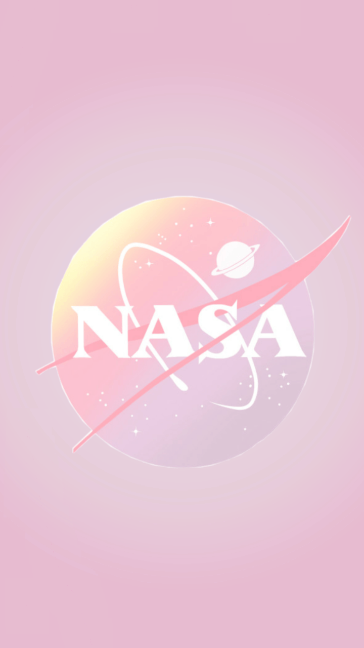 Logo NASA rosa pastello, 720x1280 Verticale, Mobile